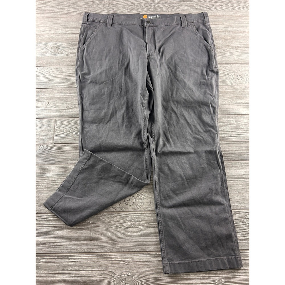 Carhartt Mens Relaxed Fit Canvas Work Pants Gray 42x28 102291-039 Utility Cargo